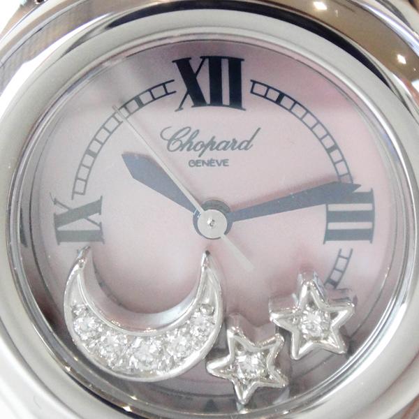 Chopard ショパール 27/S8250/21/42 ムーン&スター QZ SS ピンクシェル文字盤 レディース